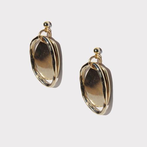 Rush Off [Rushoff] Dual Gold Shape Earring