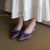 Fashion Bailamos 2025 New Spring Flats Shoes Fashion Bow-knot Casual Women Loafers Pointed Toe Shallow Slip On  Elegant Ballerina Shoes