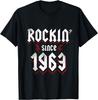 Rockin Since 1963 60 Year Old Rock Music 60th Birthday T-Shirt Casual Individuality Streetwear Clothing Printed T-shirt