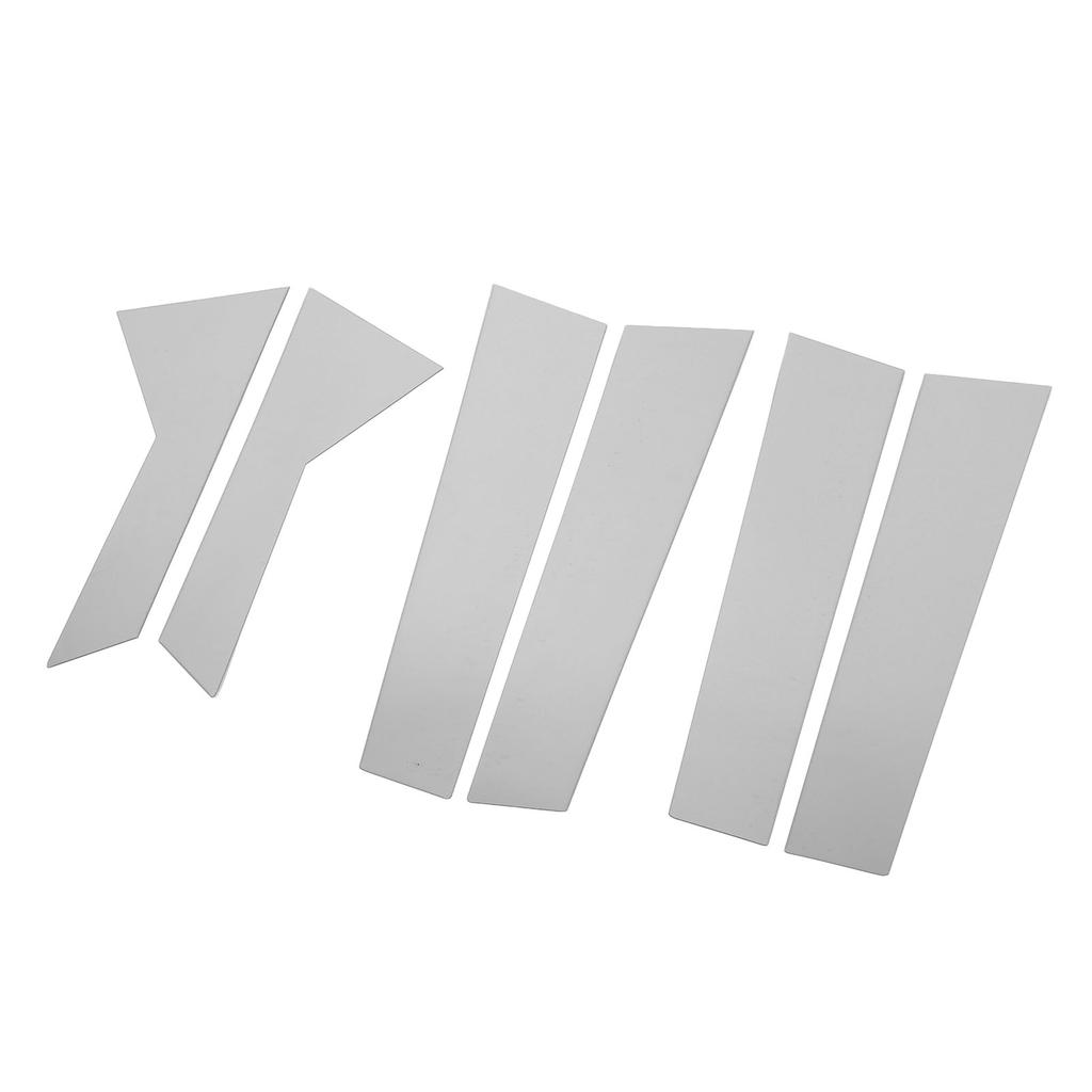 6 Stück Säulenverkleidung Zierleisten Spiegelglanz Chrom Witterungsbeständig Hochfest Tür Fenster