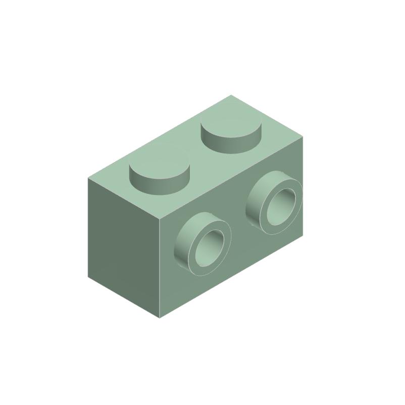 50pcs 11211 Modified 1 X 2 with Studs On Sid Bricks Collections Bulk Modular GBC Toys For Technical MOC DIY Building Blocks Comp
