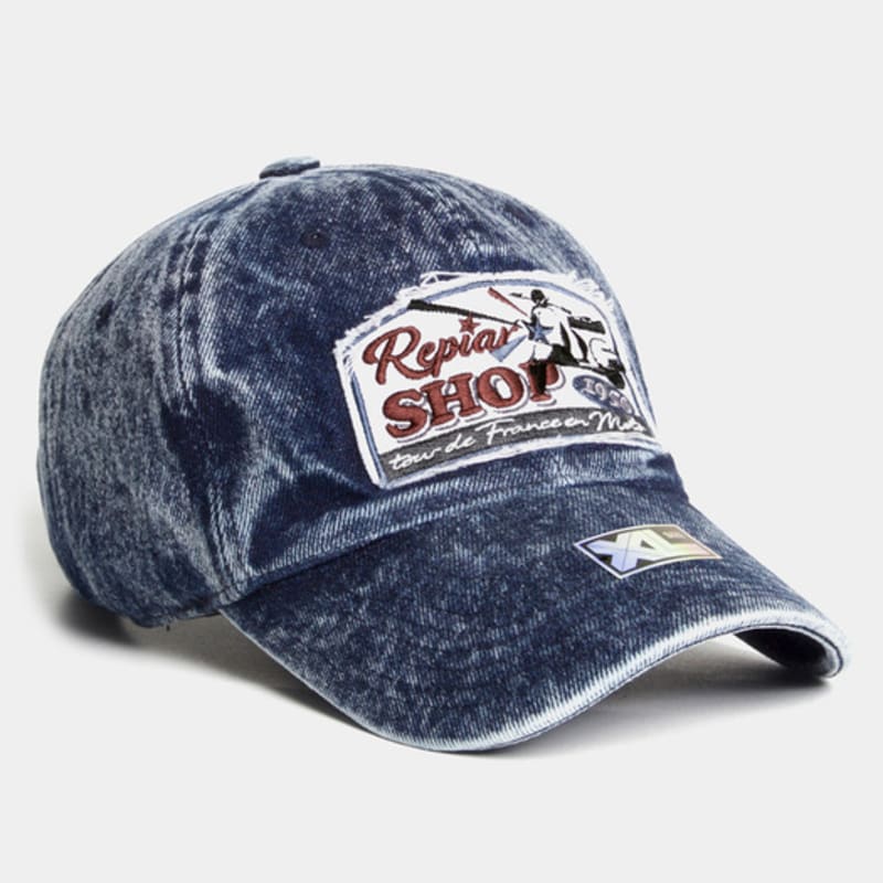 

PLATEAU Oversized Washed Ball Cap XL RS DENIM CAP BLUE Blue