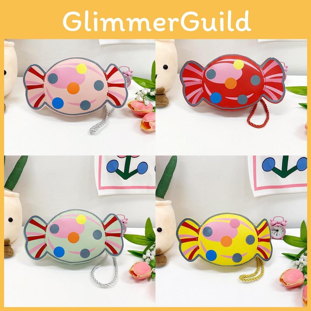 Modern Colorful Candy Pattern Bag For Young Girls Cute Lightweight Purse Pu
