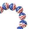 Armband zum 4. Juli Perlenarmband Erwachsene Trendschmuck Armreif Holzperle Unabhängigkeit