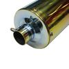 Leihuo Stainless Steel Exhaust System for Live Dio ZX 50 SR AF34 Dazzle with Finish AF35, Color, Burn-In