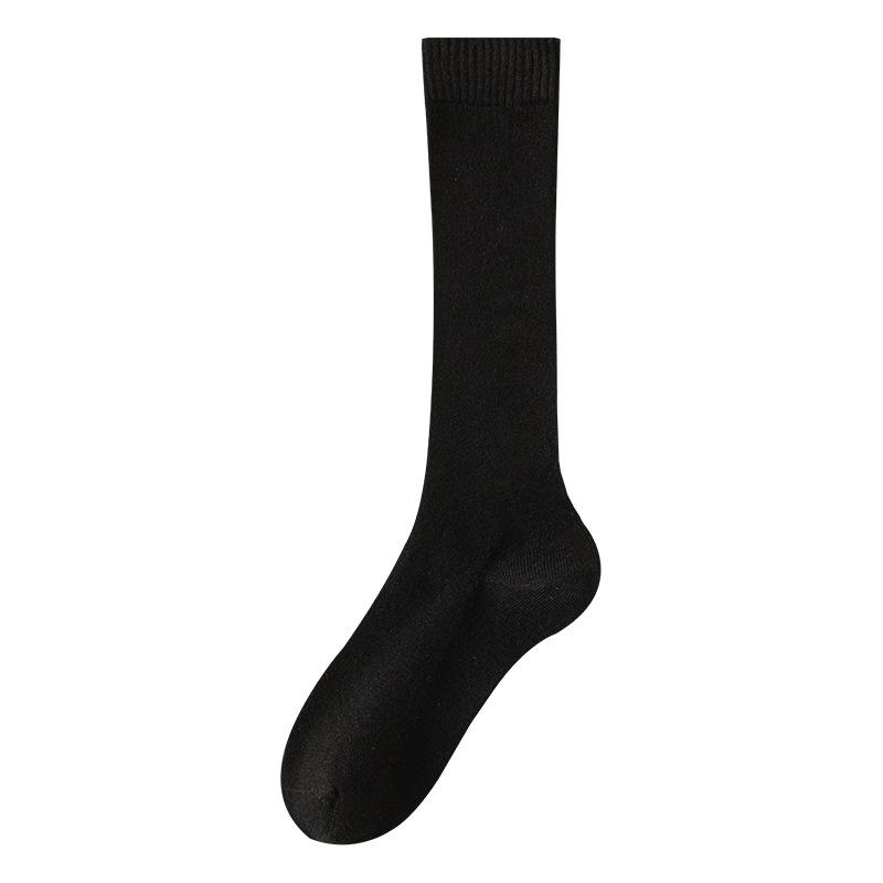 

Wool Socks for Women, Thickened with Fleece, Warm and Super Soft, Autumn and Winter Double-needle Boneless Calf Socks 1 pair