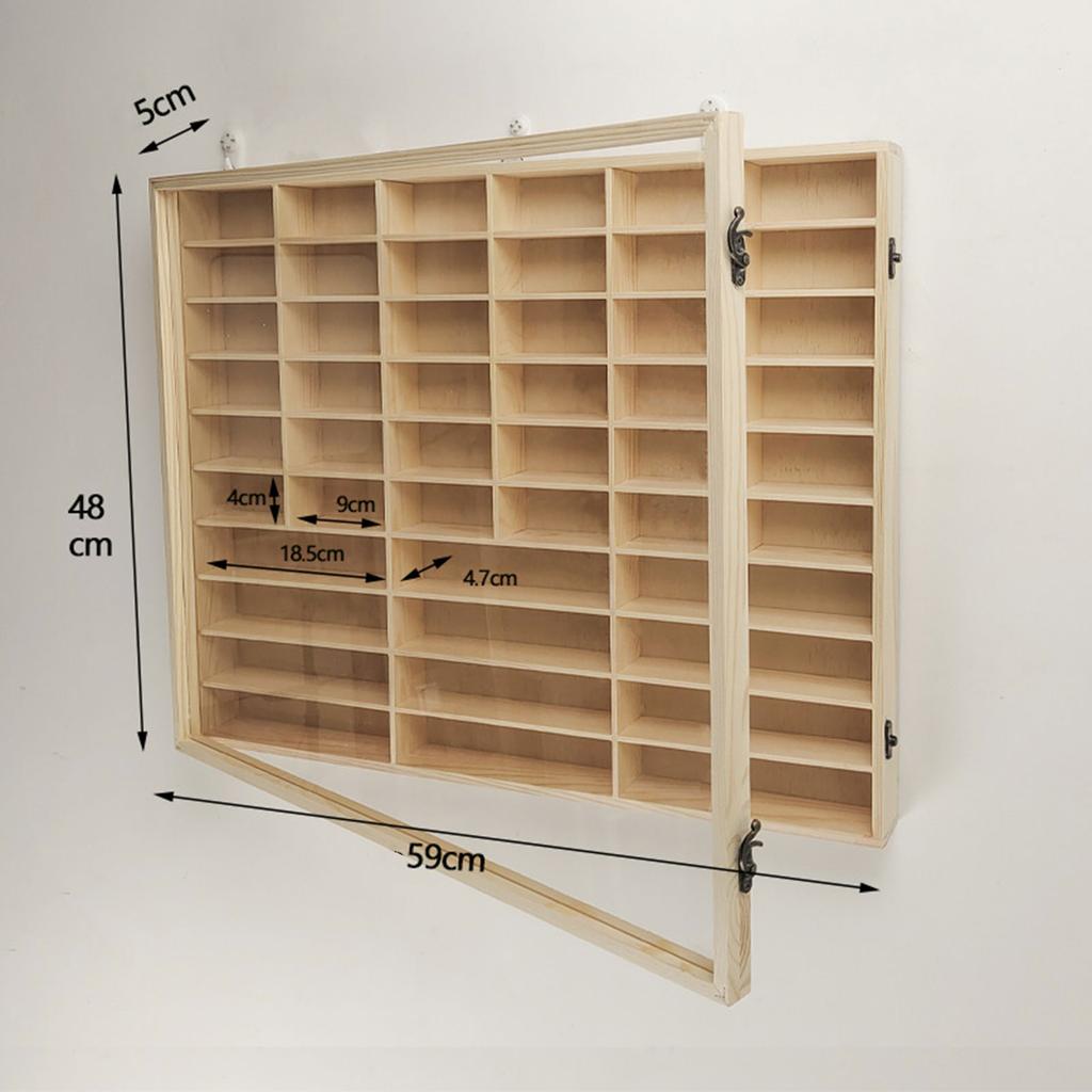 Wooden Toy Car Display Dustproof Toy Shelf Case Protection Organizing Showcase Protection Multifunctional Shelf