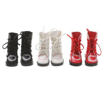 Handmade Toys Children Birthday Gifts Doll Boots PU Leather Shoes Shoes 1/6 Doll