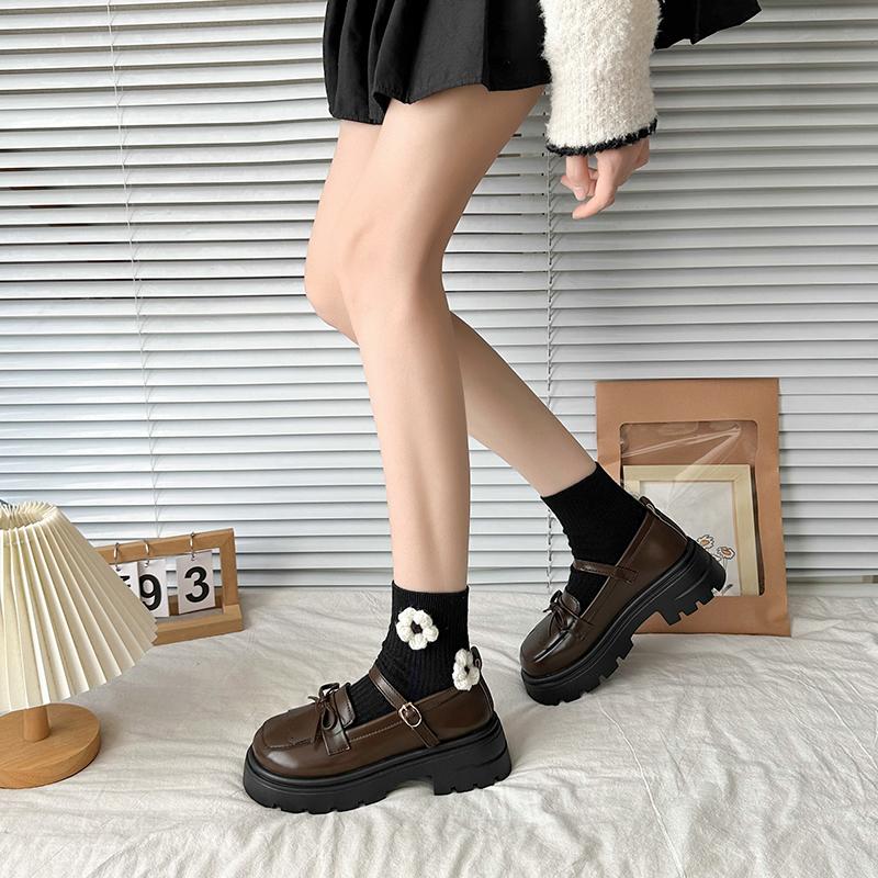 Women's Shoes Buckle Strap Women's High Heels Fashion Butterfly-knot Dress Pumps Women New Round Toe Heels Women