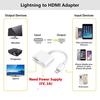 For Lightning to HDMI Adapter with Charging Port for iPhone 14 13 12 11 XS 1080P Digital AV Sync Screen HDTV Projector Monitor 3