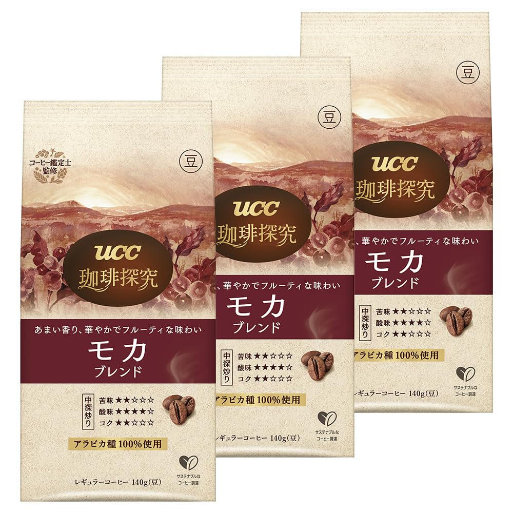 

Coffee Exploration Mocha Blend Roasted Beans 420g x 140g (3 bags) [Whole Beans]