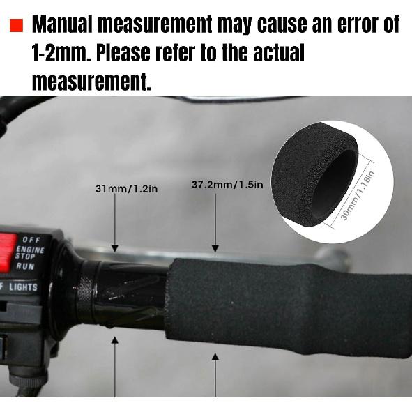 Motorcycle Handlebar Grips, Foam Handlebar Cover Anti Slip Bar Grip Sleeve R1100GS R1150GS R1200GS Soft Shock Absorbing Foam Material Reduce Hand