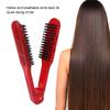 Splint Structure Double Sided Hair Brush V-Shape Design Wide Hair Brush  Home Use