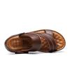 Men Summer Sandals Genuine Leather Comfortable Slip-on Casual Sandals Fashion Men Slippers