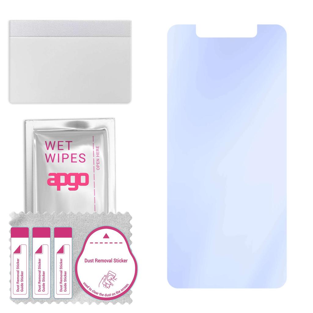 apgo Ultra-Clear 9H Hybrid Protective Glass Compatible with Motorola One (P30 Play), Flexible Nano Glass, Great Replacement for Tempered Glass, Scratc