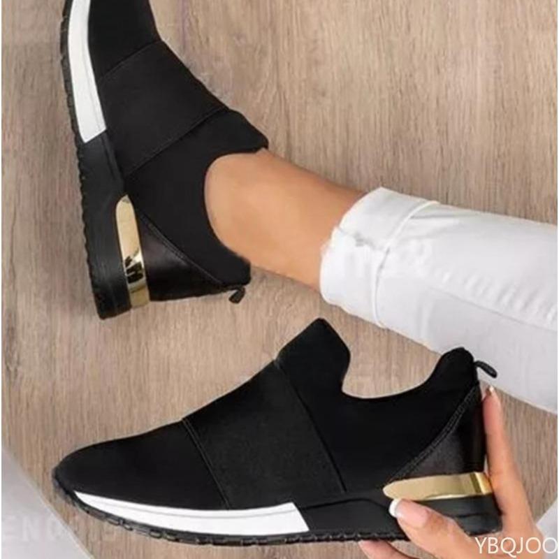 Large Size Autumn Fashion Breathable Lightweight Casual Comfortable Women's Shoes Versatile Flat Bottom Women's Sports Shoes