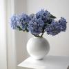 New Artificial Quality Hydrangea White Realistic Artificial Hydrangea Blue Real Touch Hydrangea Flowers Decor Wedding Party