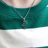 Hop Hip Inspired Cross Chain Necklace Stainless Steel Pendant Decoration Casual