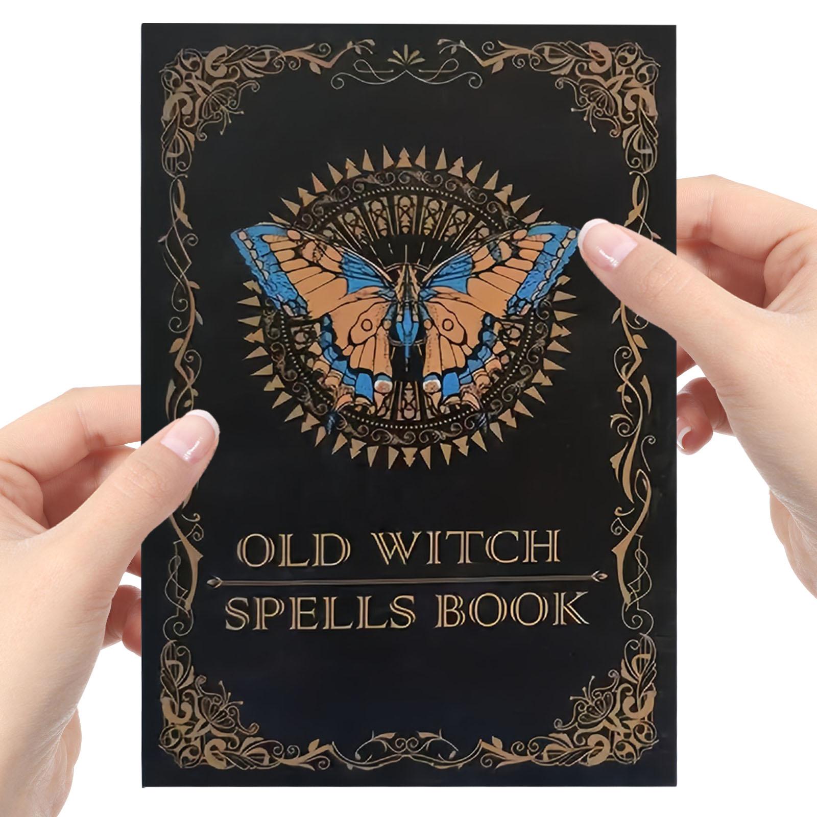 Witchcraft Spell Book Multi-Purpose Retro Witch Spellbook Real Spells Notebook Halloween Decor & Occult Prop China Mainland