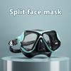 Diving Goggles Nose Guard A Decent Mirror Full Dry Snorkeling Goggles Mask Removable