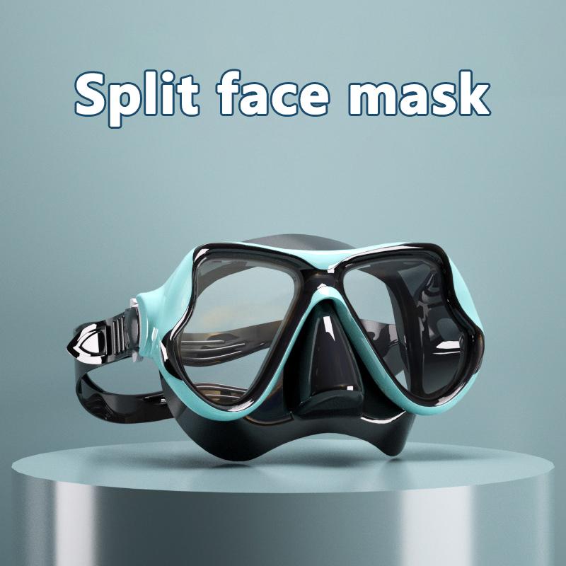 Diving Goggles Nose Guard A Decent Mirror Full Dry Snorkeling Goggles Mask Removable