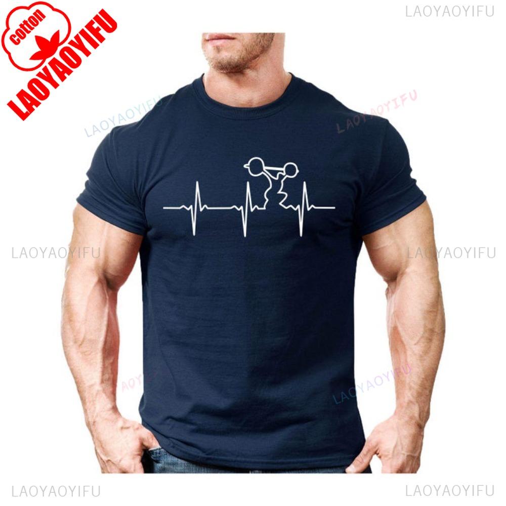 Gym Wear TShirt Heavy Weightlifting Unisex Women Men Tee Shirt Bodybuilding Training Tops High Quality Cotton Sweatshirt