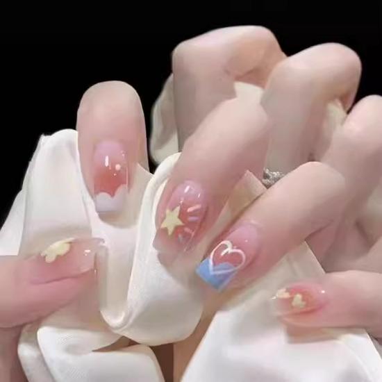 

2024 Glittering Fireworks Nail Art Tips: Removable, Wearable, Student-Friendly