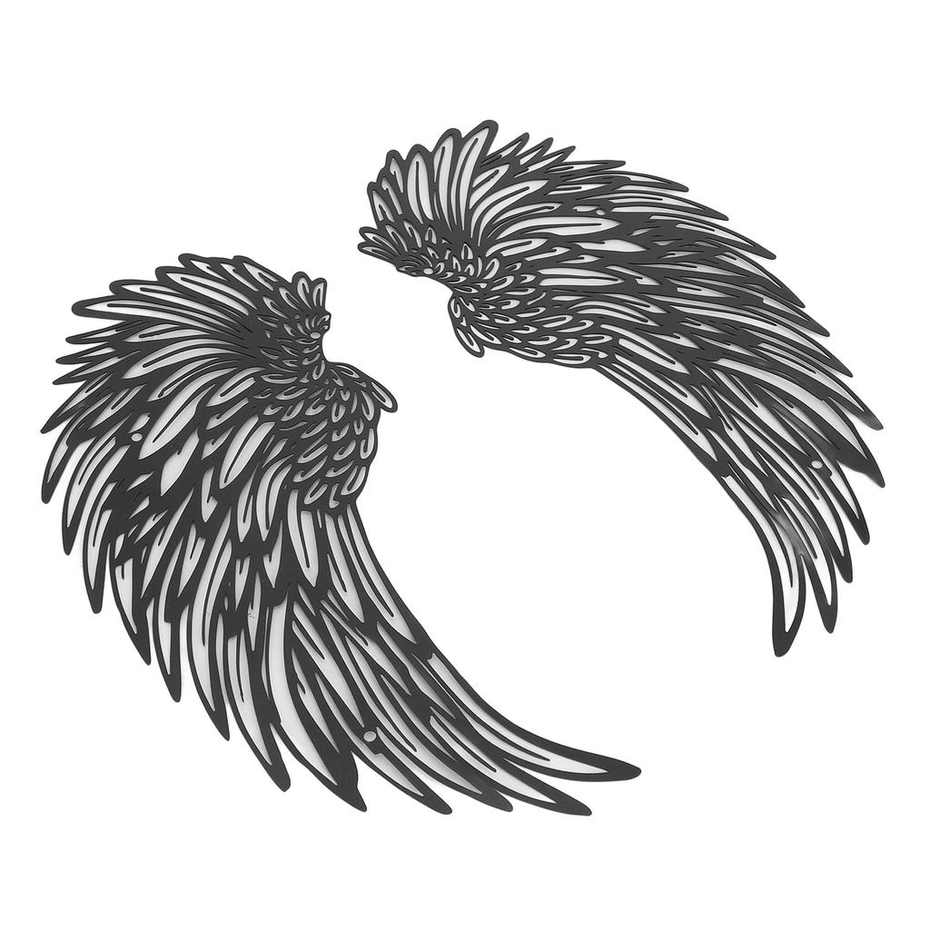 Metal Angel  Wall Decor with Lights Double Sided Warm Light Frosted Angel  Wall Sculptures