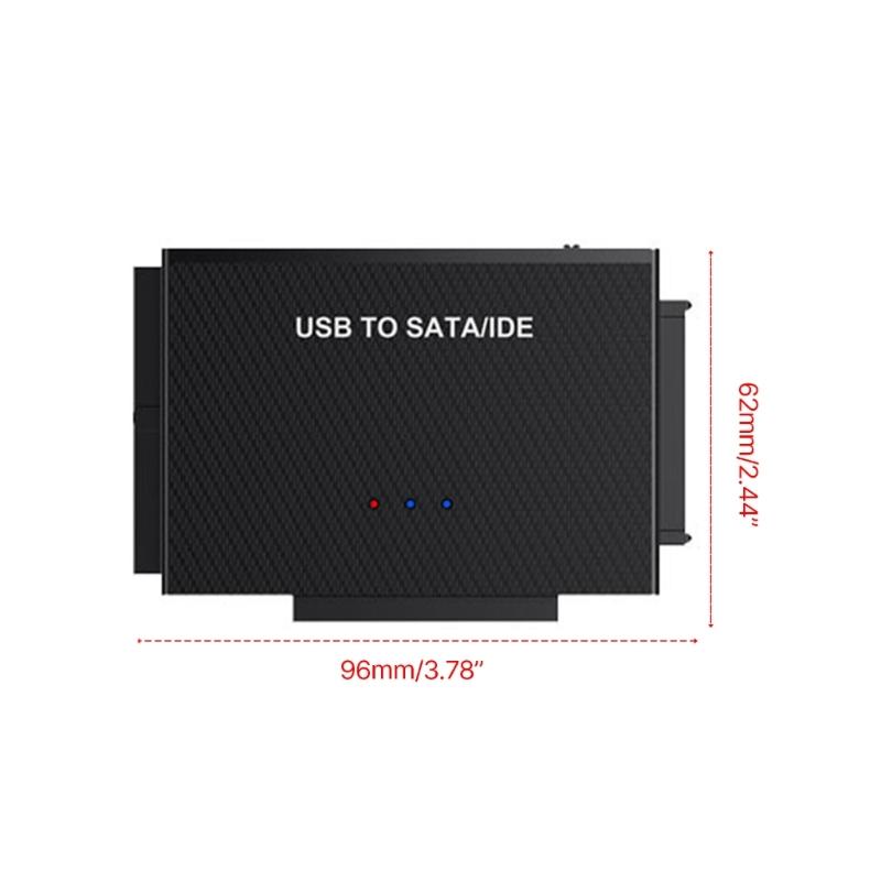 IDE and SATA Adapter,USB3.0 Hard Drive Converter with Power Switching for 2.5 and 3.5 Inch HDDs or SSD DVDRW Drives