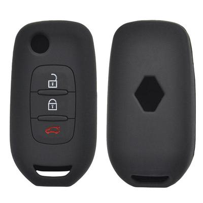 3 Button Silicone Flip Key Case Fob For Renault Kadjar Captur Symbol Koleos Megane 2016 2017 2018 Keyless Remote Key Cover Shell Skin Holder