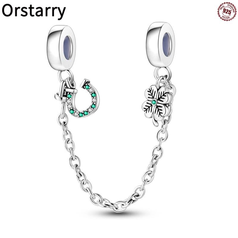 New Copper Stars & Moon Sunflower Safety Chains Spacer Beads Charms Fit Original Bracelets Diy Jewelry