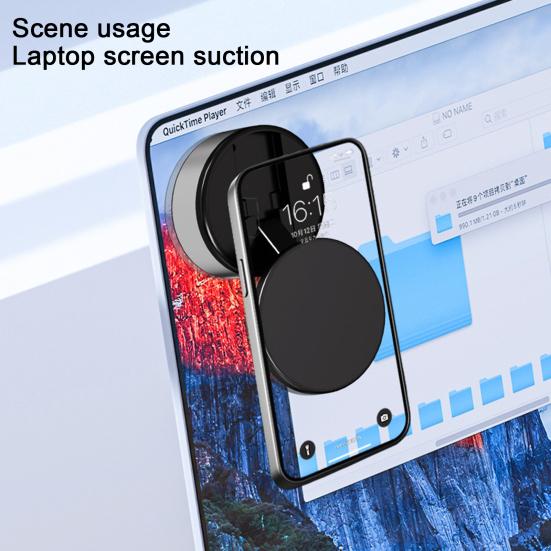 Suport pentru telefon cu aspirație magnetică pentru mașină Suport pentru telefon cu aspirație inteligentă electrică, 360 de grade
