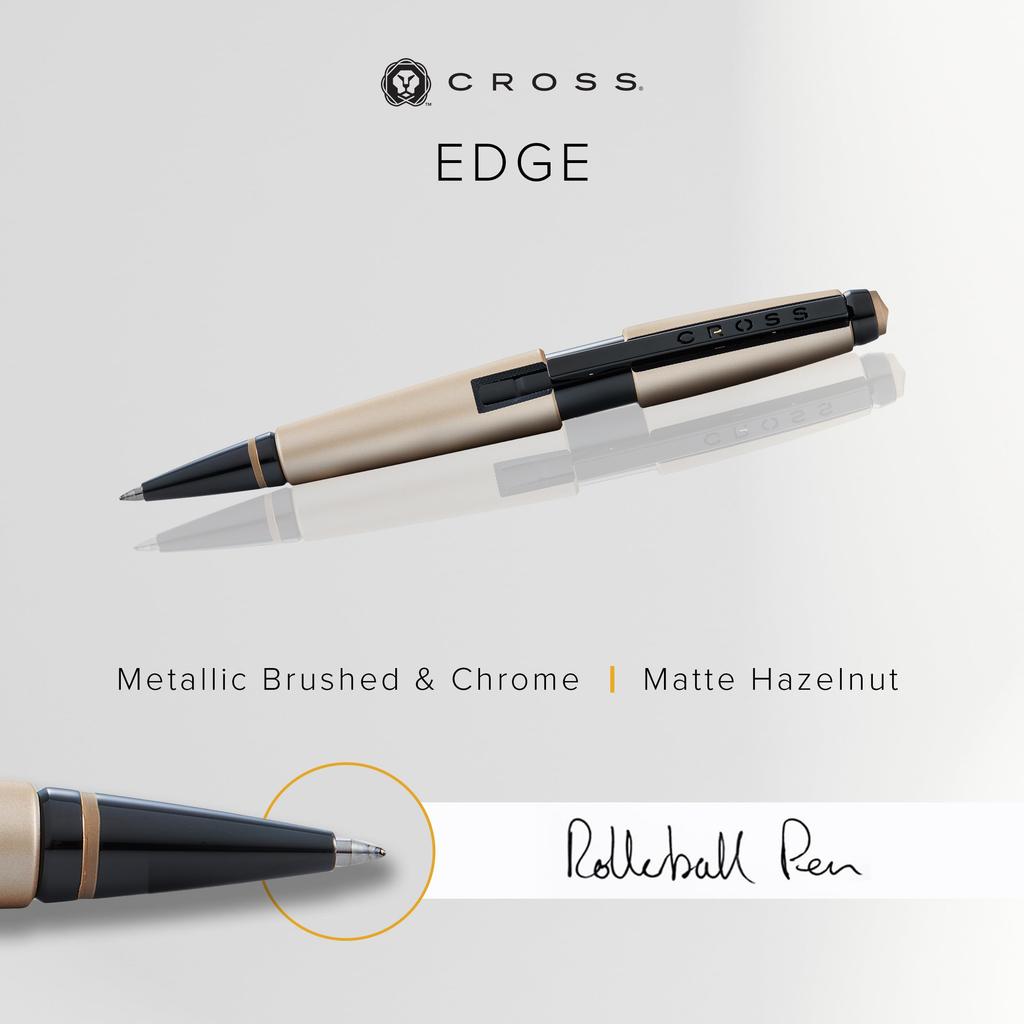 Cross Ballpoint Matte Hazel Official Import Pen, Water-Based, Edge, Lacquer, NAT0555-14,