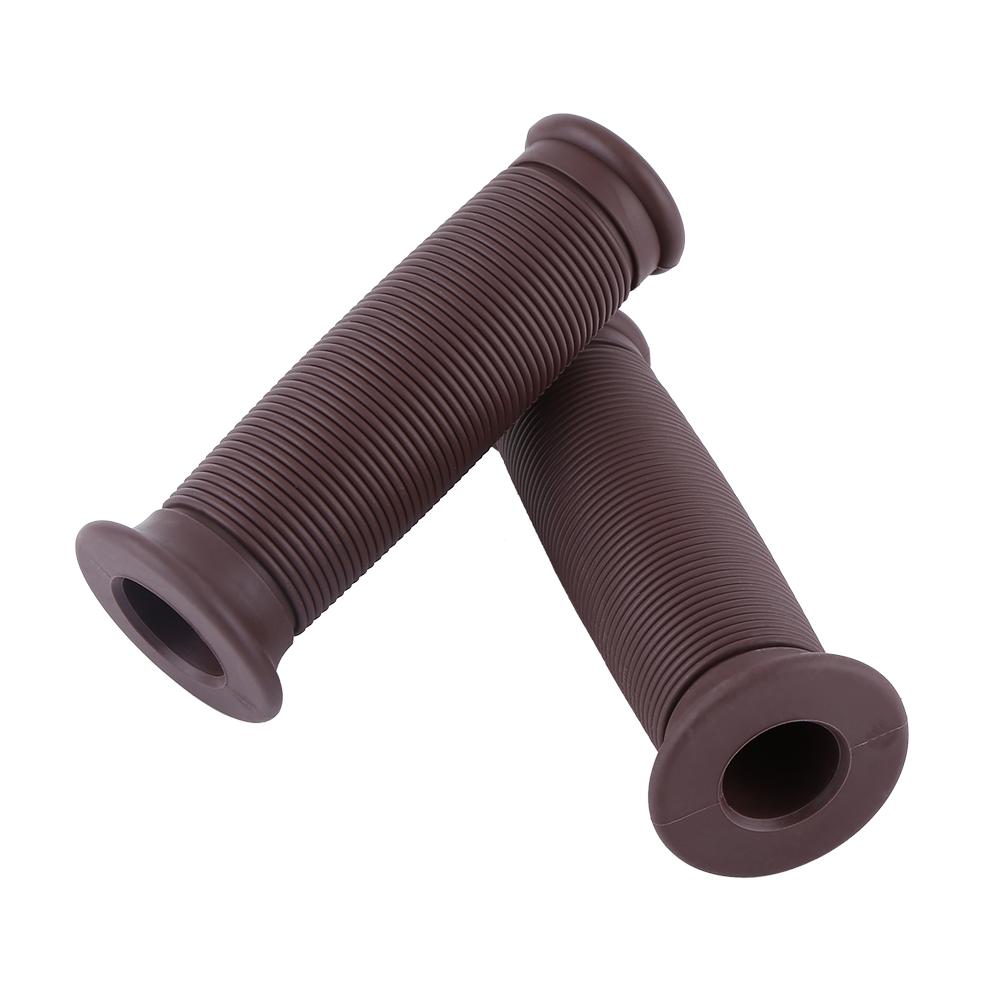 1 Pair of 22mm/25mm   Motorcycle Handlebars Vintage Hand Grips Black