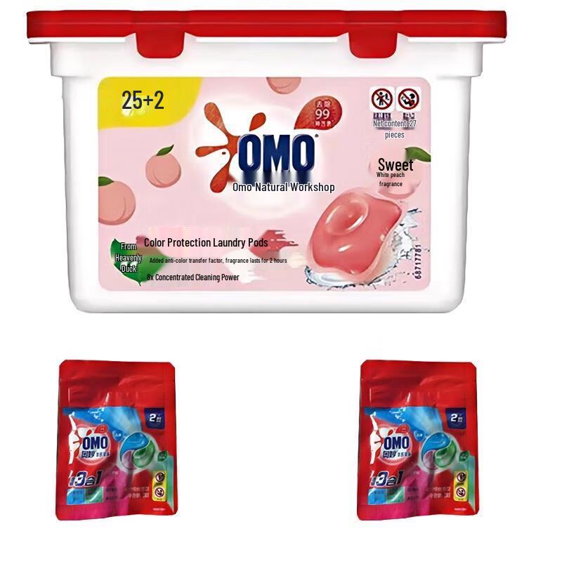 OMO White Peach Laundry Pods