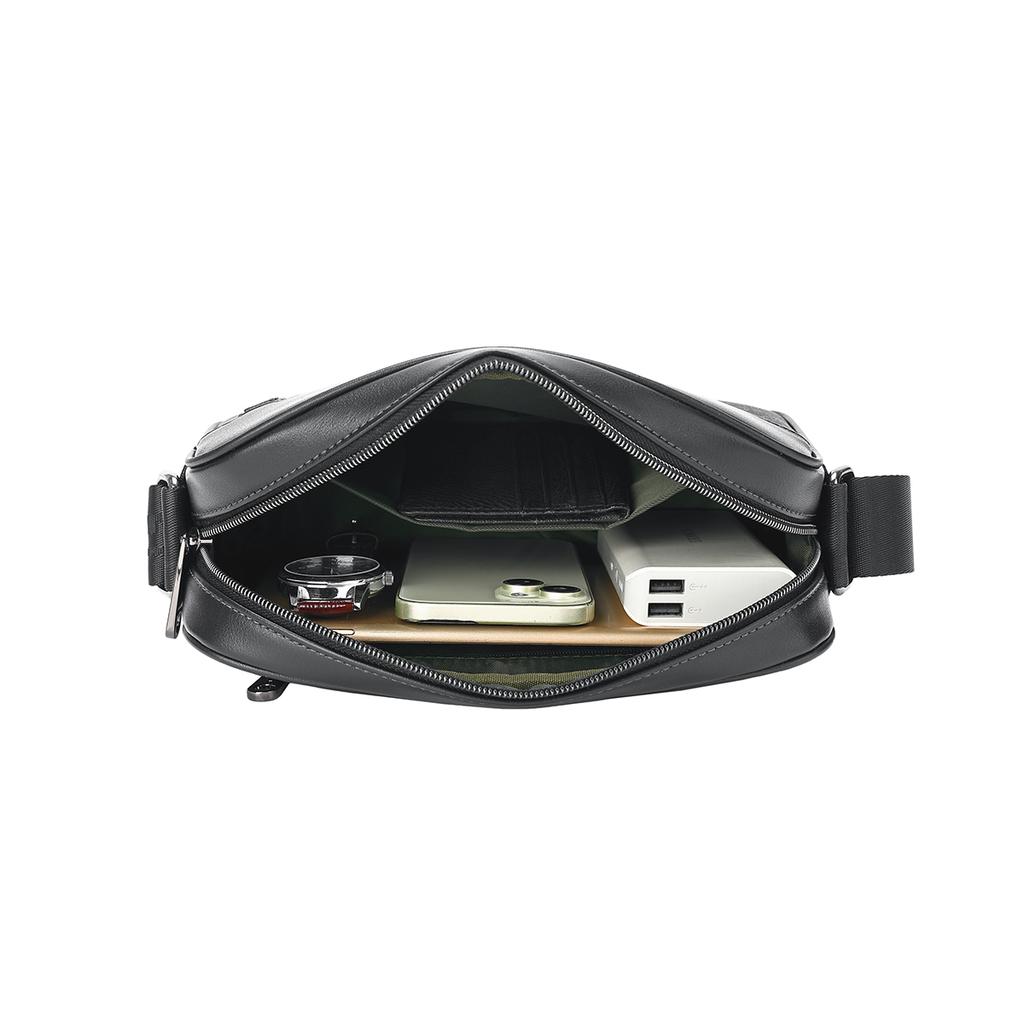 New JAGUAR PVC Shoulder Bag Regular Men's Black JX1250023113