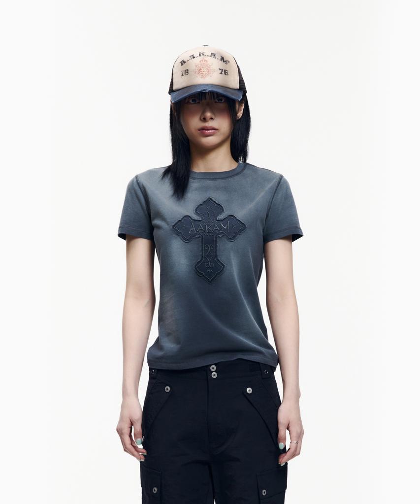 AAKAM Dust Fade Cros2 Half Top (Blue)