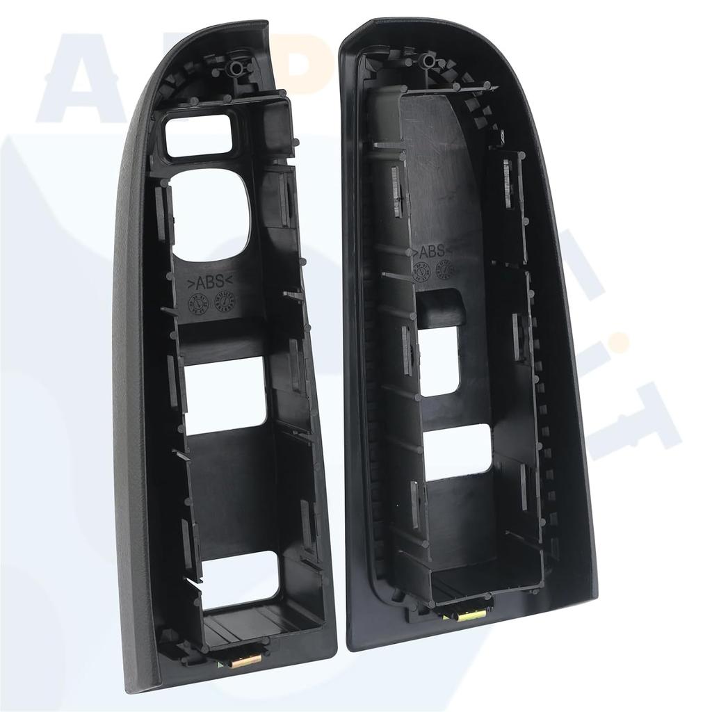 Window Control Switch Bezel Cover For Driver & Passenger Door Panel Compatible With Chevy Silverado, GMC Sierra 1500 2500 HD 3500 Door Switch Panel