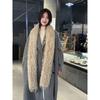 Imitation Ostrich Tassel Versatile Spice Girl Plush Long Hair Scarf Encryption Premium Sense Thickened Warm Scarf Shawl