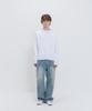 PSSHOPPER Layered Inner Cropped Long Sleeve T-Shirt [White]