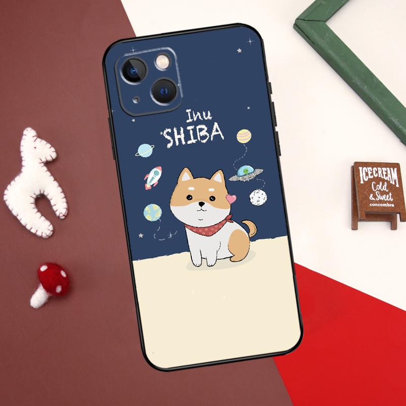 Cute Shiba Inu Case For iPhone X XR XS Max 12 13 Mini 7 8 Plus SE 2020 11 12 13 14 15 Pro Max Back Cover