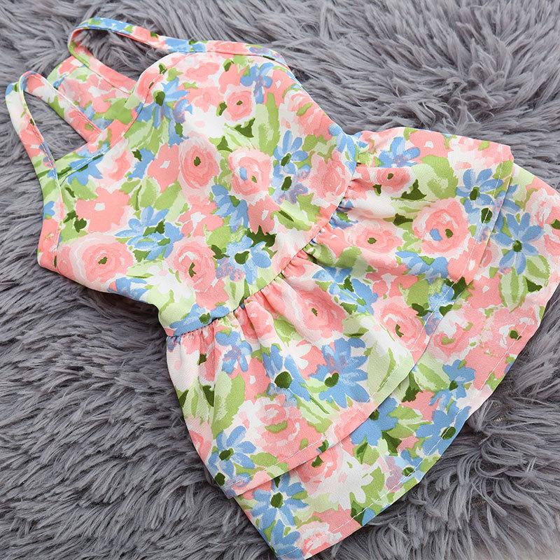 

Сладкое розовое клубничное платье Одежда для собак Подтяжки для кошек Сладкая одежда для собак Маленький чихуахуа дышащая девочка мальчик