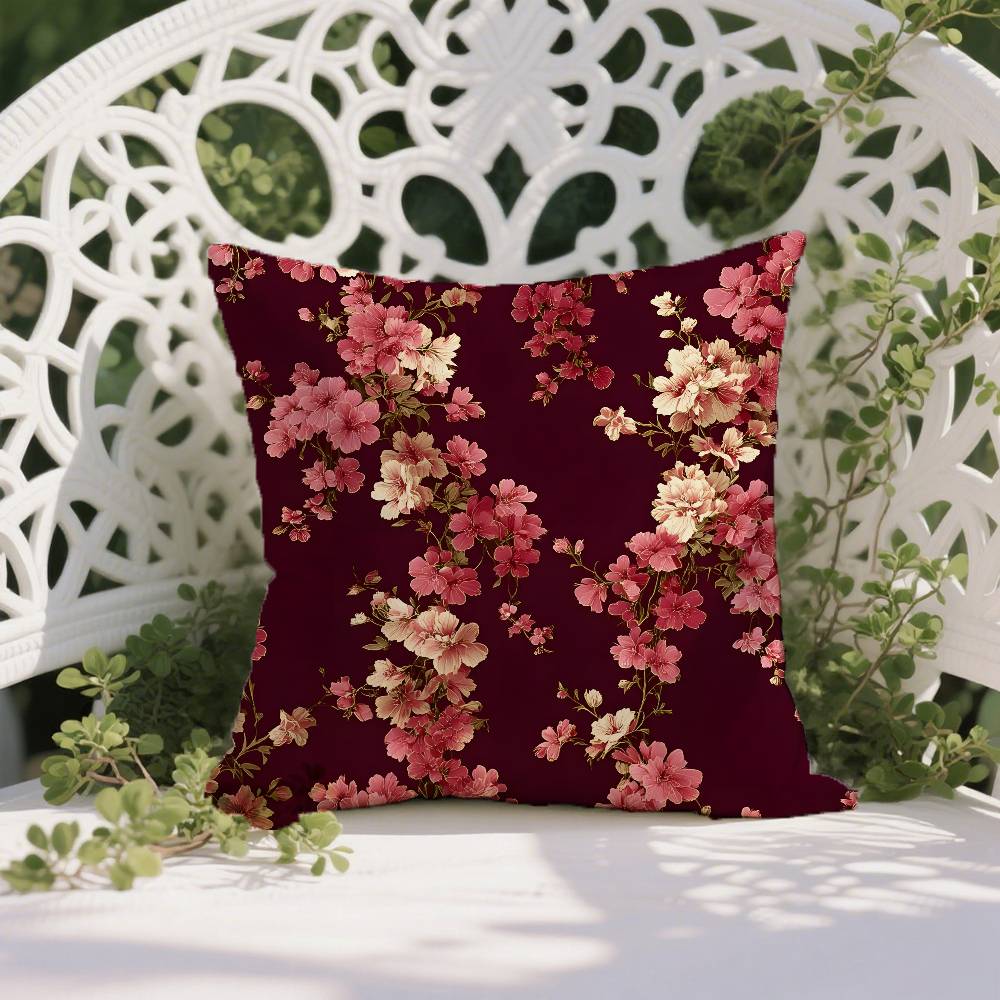 

N-Niche Свежие Принты Стиль Арт Наволочка Защита от пылевых клещей Наволочка Невидимая молния Шелковистый короткий плюш Чехол для диванной подушки 12x12Inch