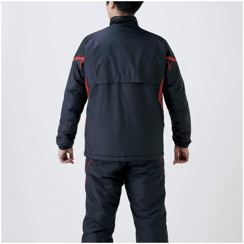 Mizuno Breath Thermo Training Size S Size Small To Japanese Size MC-L Jacket, Black/Red, (32ME0630), (equivalent S)