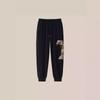 Mens Relaxed Fit Joggers Tiger Embroidery Cotton Sweatpants Plus Size Casual Trousers