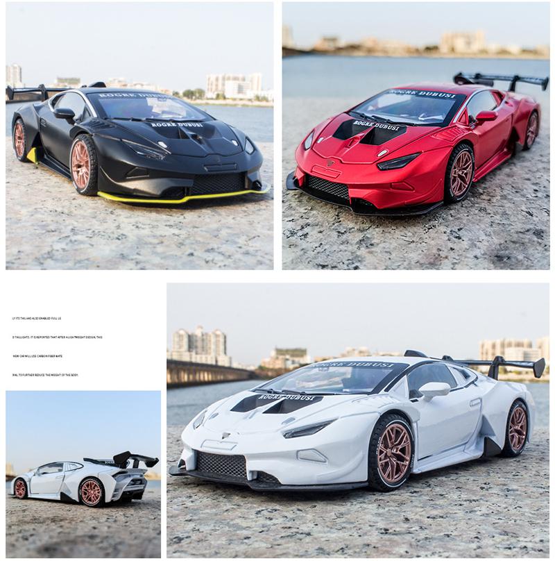 1/32 Lamborghini Aventador HURACAN EVO Alloy Sports Car Model Diecast & Toy Vehicles Metal Toy Car Model Collection Simulation Kids Toy Gift