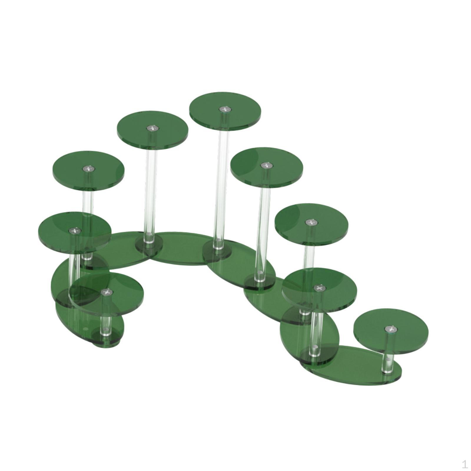 

Акриловая подставка для ювелирных изделий и предметов коллекционирования, держатель для кексов зелёный