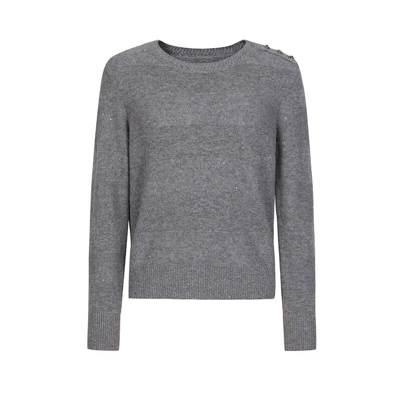 Women's AnnaCo Old Money Style Sequin Wool Knit Sweater