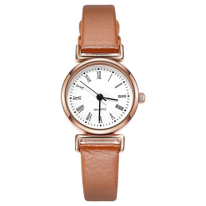 Womens Business Quartz Watch With Roman Numerals And Pu Strap For Office Wear