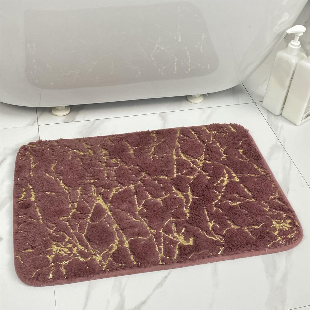 

Нескользящий впитывающий коврик для пола у двери в ванную комнату, роскошный коврик для ног у туалета, коврик для входной двери 40*60cm темно-красного